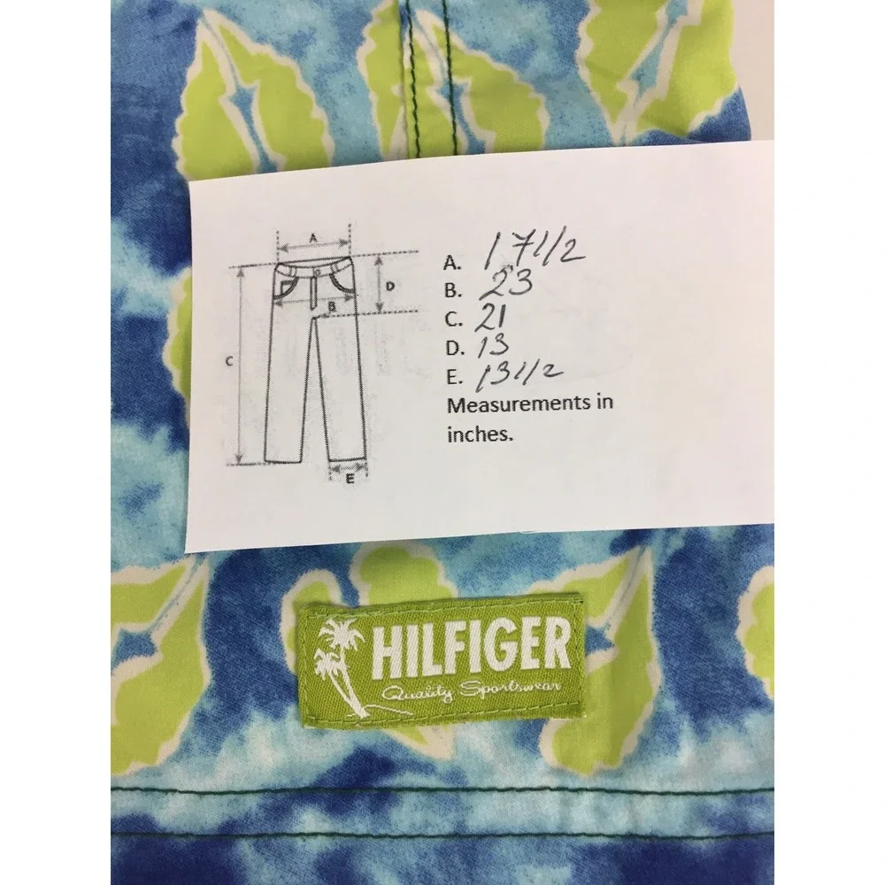 Tommy Hilfiger Men's Large Shorts Trunks Bathing Multicolor Super Rare Vintage